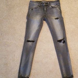 Gray wash Jeggings